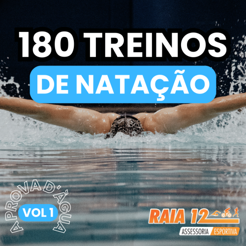 Capa do ebook 180 treinos de natação para todos os níveis